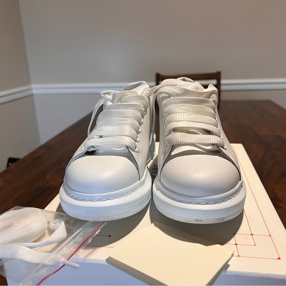 Alexander Mcqueens- White Oversized Sneakers